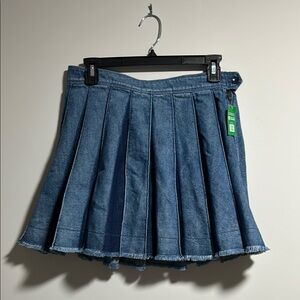 GAP Denim Pleated Mini Skirt